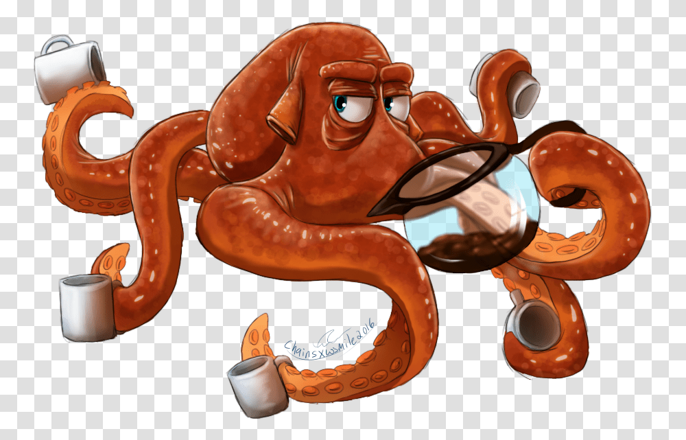 Octopus, Invertebrate, Sea Life, Animal, Food Transparent Png