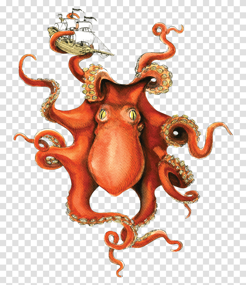 Octopus, Invertebrate, Sea Life, Animal Transparent Png