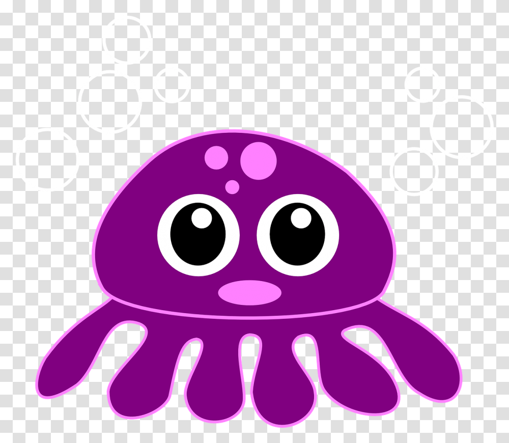 Octopus Kraken Purple Cartoon Octopus, Sea Life, Animal, Invertebrate, Jellyfish Transparent Png