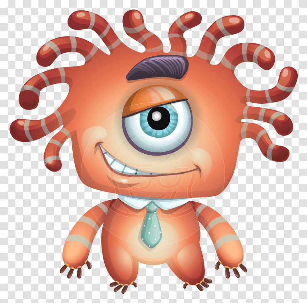 Octopus Monster Cartoon Vector Character Aka Mister Cartoon, Toy, Doll, Animal, Sea Life Transparent Png