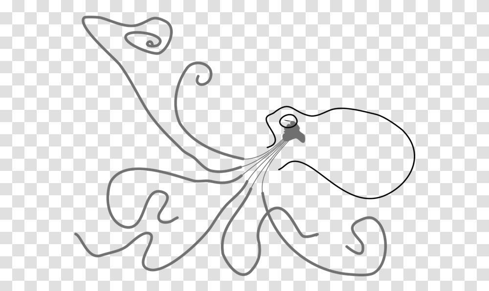 Octopus Nervous System In Arm, Floral Design, Pattern Transparent Png