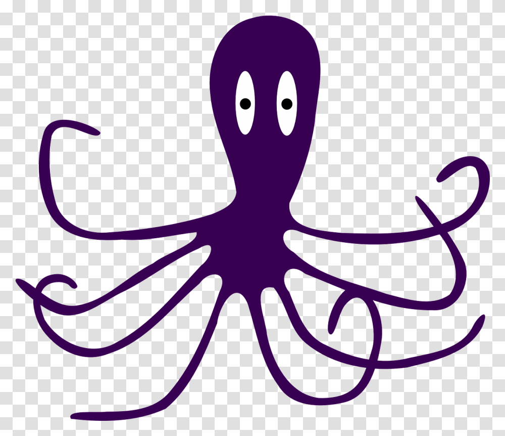 Octopus Purple Ocean Clipart Octopus, Invertebrate, Sea Life, Animal, Flower Transparent Png