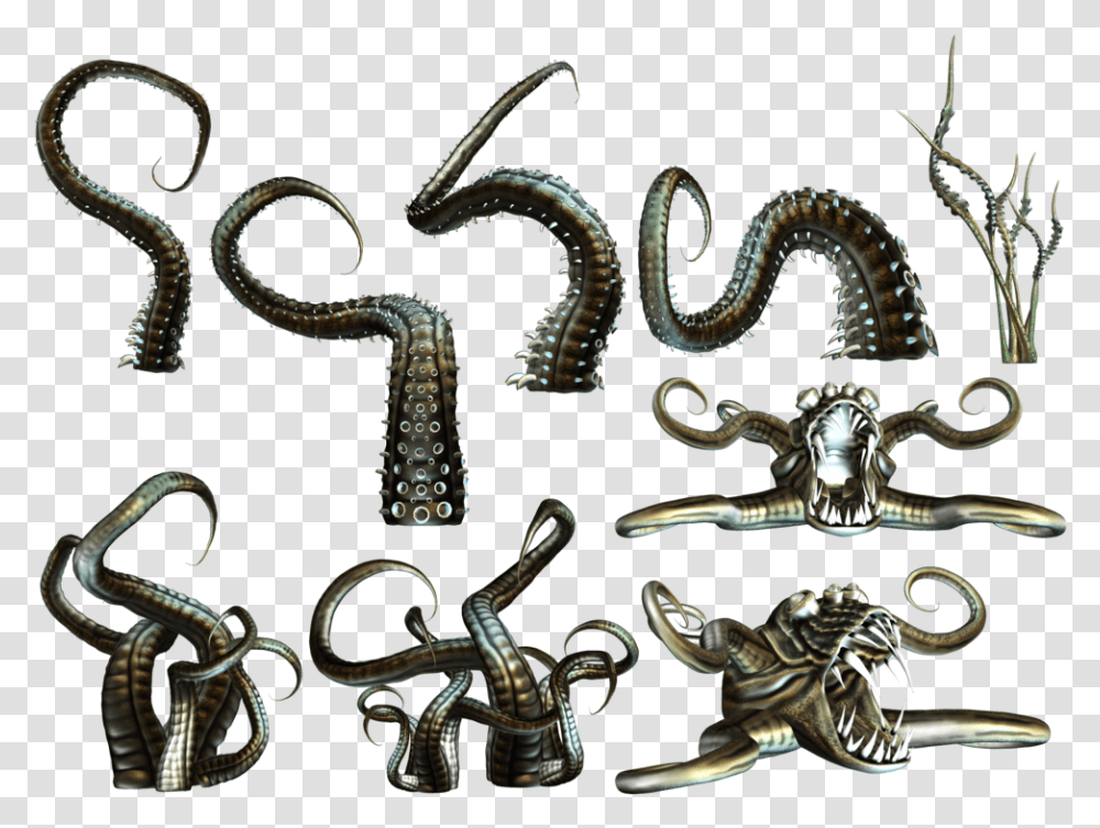 Octopus Tentacles Tentacle Sprites, Bronze, Accessories, Accessory, Pottery Transparent Png