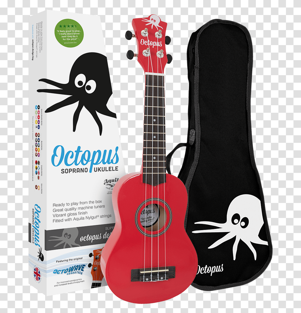 Octopus Ukulele, Guitar, Leisure Activities, Musical Instrument, Bass Guitar Transparent Png