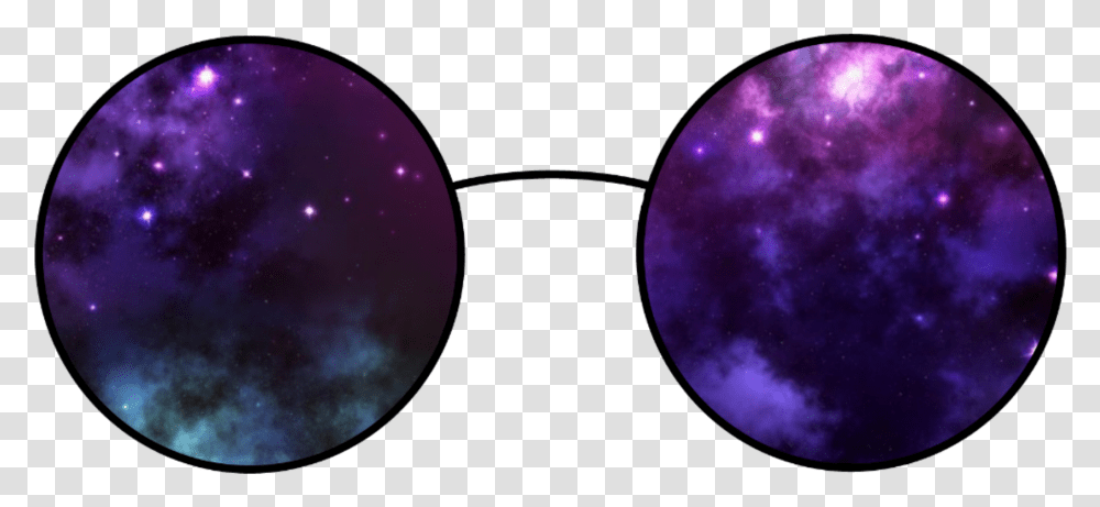 Oculosglassestumblrkawaii Galaxy Glasses, Moon, Outer Space, Night, Astronomy Transparent Png