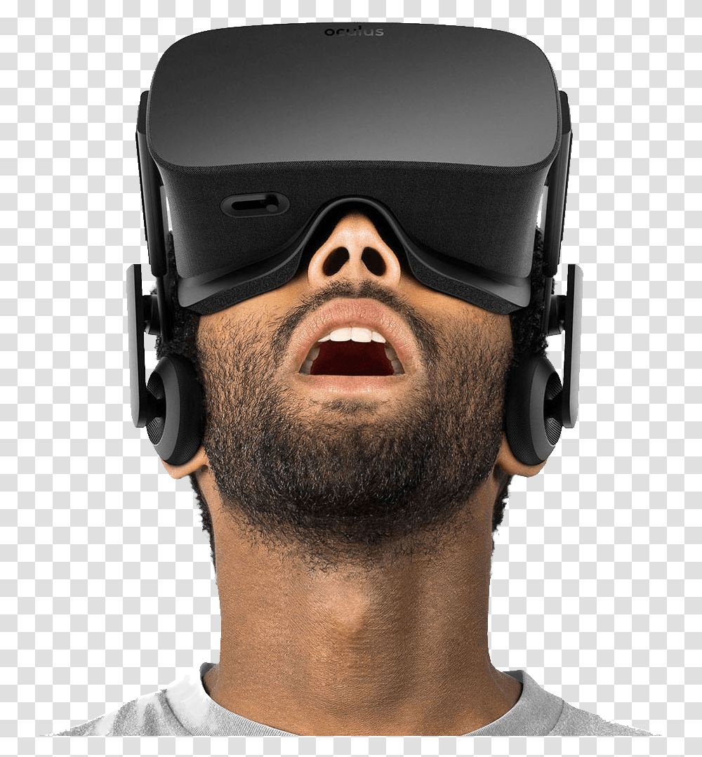 Oculus Rift Htc Vive Virtual Reality Headset Oculus Oculus Rift Constellation Sensor, Helmet, Face, Person Transparent Png