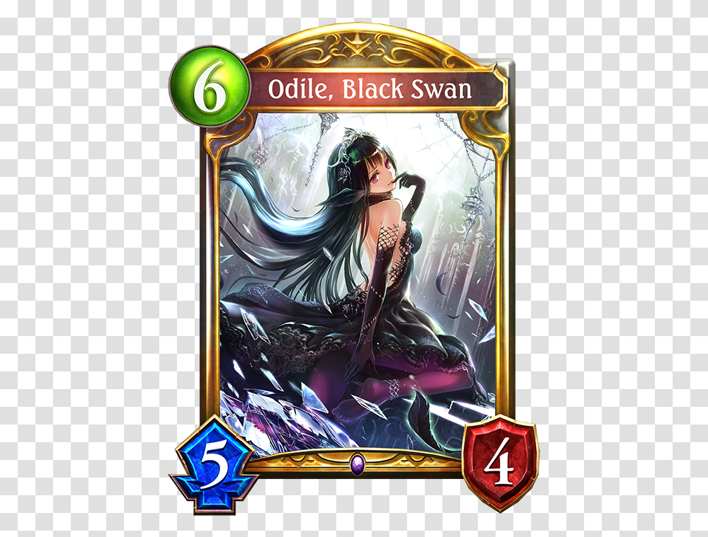 Odile Black Swan Odile Black Swan Shadowverse, Person, Book, Manga, Comics Transparent Png