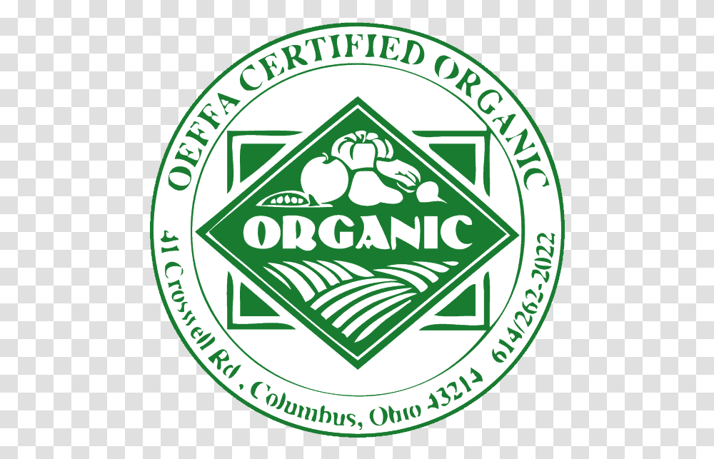 Oeffa Certified Organic Logo United States Geological Survey, Symbol, Trademark, Label, Text Transparent Png