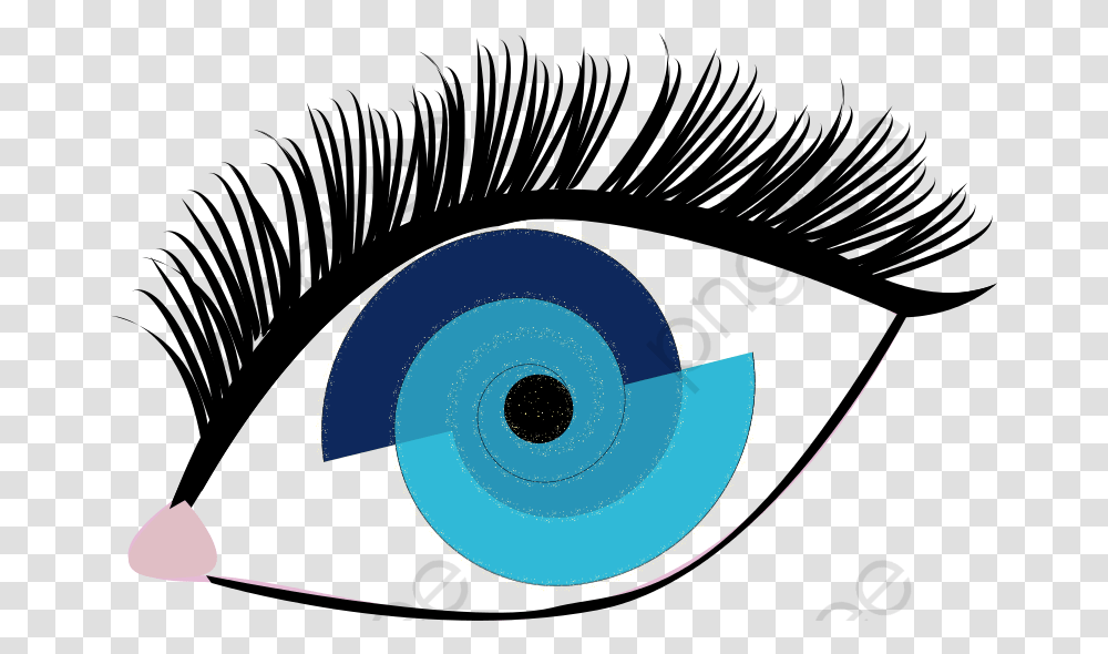 Oeil Bleu Dessin, Spiral, Coil Transparent Png