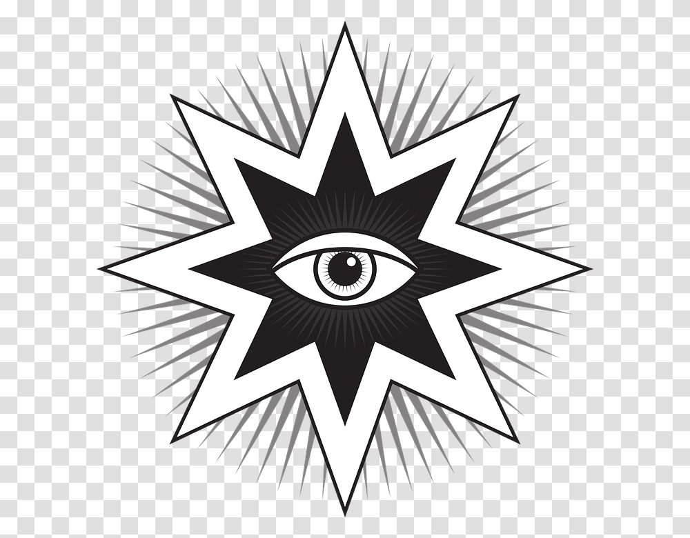 Oeil Illuminati Image, Poster, Advertisement, Star Symbol Transparent Png