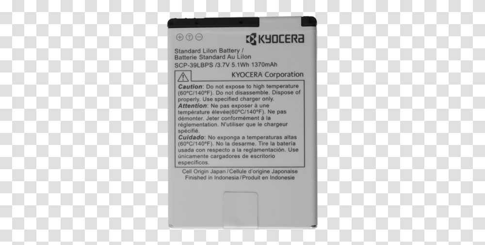 Oem Kyocera Battery Scp 39lbps For Kyocera M9300 Echo Ebay Horizontal, Text, Phone, Electronics, Mobile Phone Transparent Png