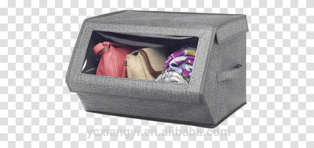 Oem Non Woven Fabric Foldable Clothingstorage Box With Stackable Storage Bins With Wheels, Furniture, Drawer, Luggage, Bag Transparent Png