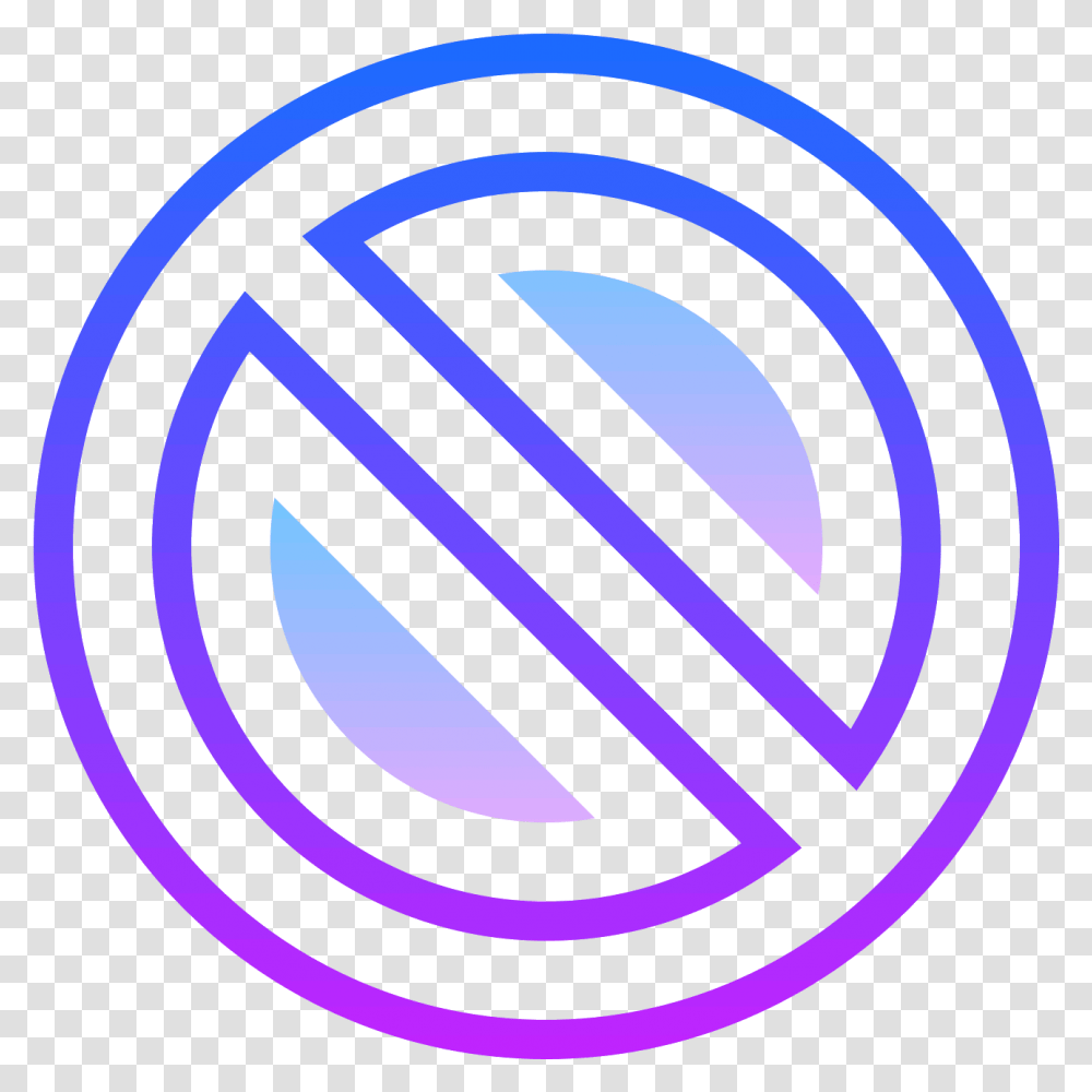 Of A Circle With Slash Mark Running Vertical, Logo, Symbol, Trademark, Text Transparent Png