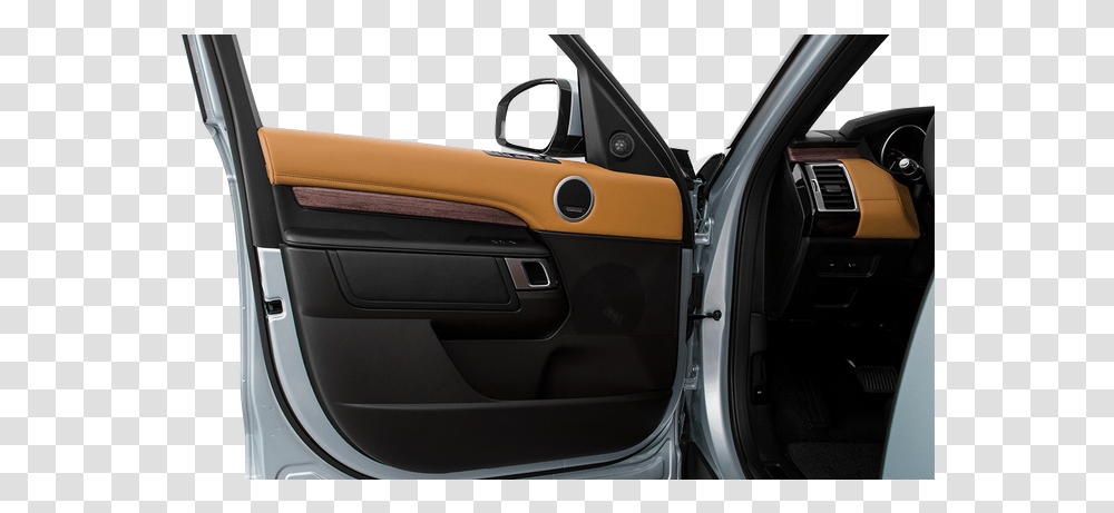 Of Drivers Side Open Door Window Range Rover Discovery 2018 Door, Car, Tire, Wheel, Machine Transparent Png
