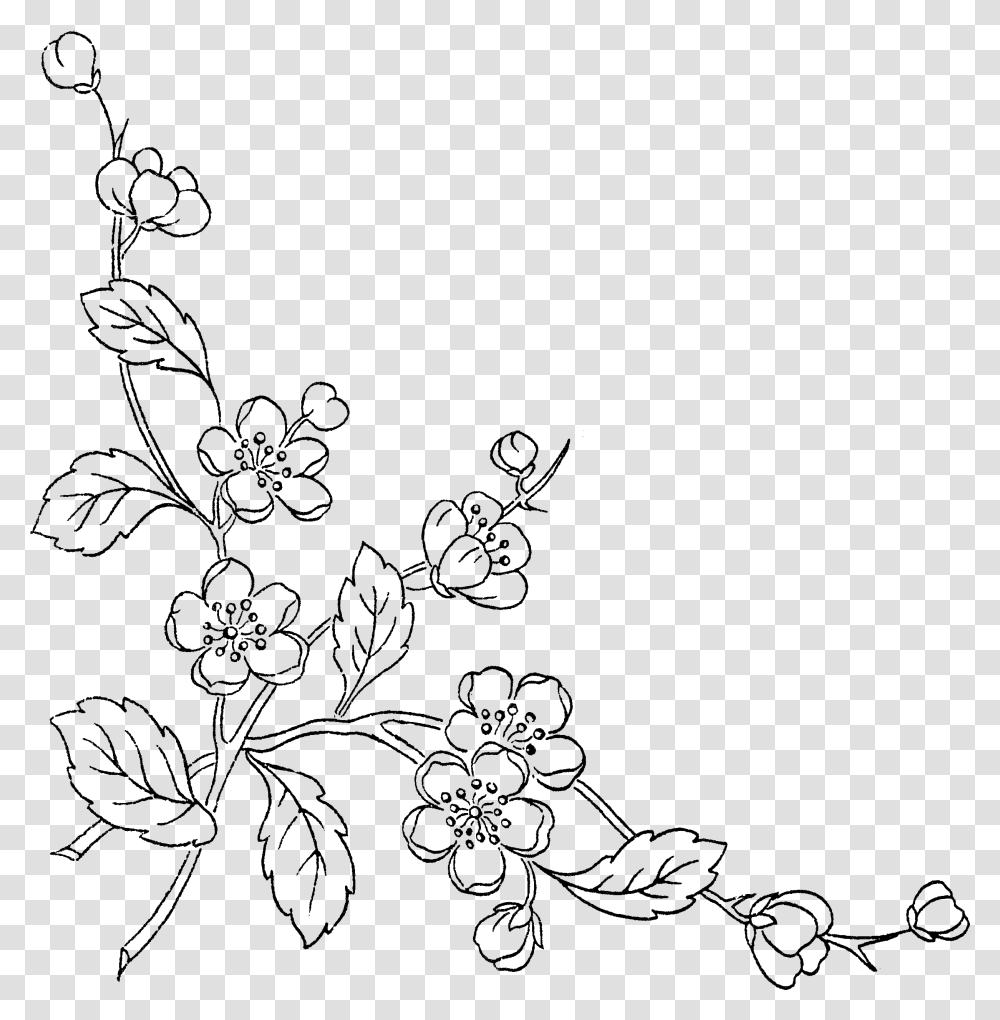 Of Flowers Transprent Free Background Flower Line Art, Gray, World Of Warcraft Transparent Png