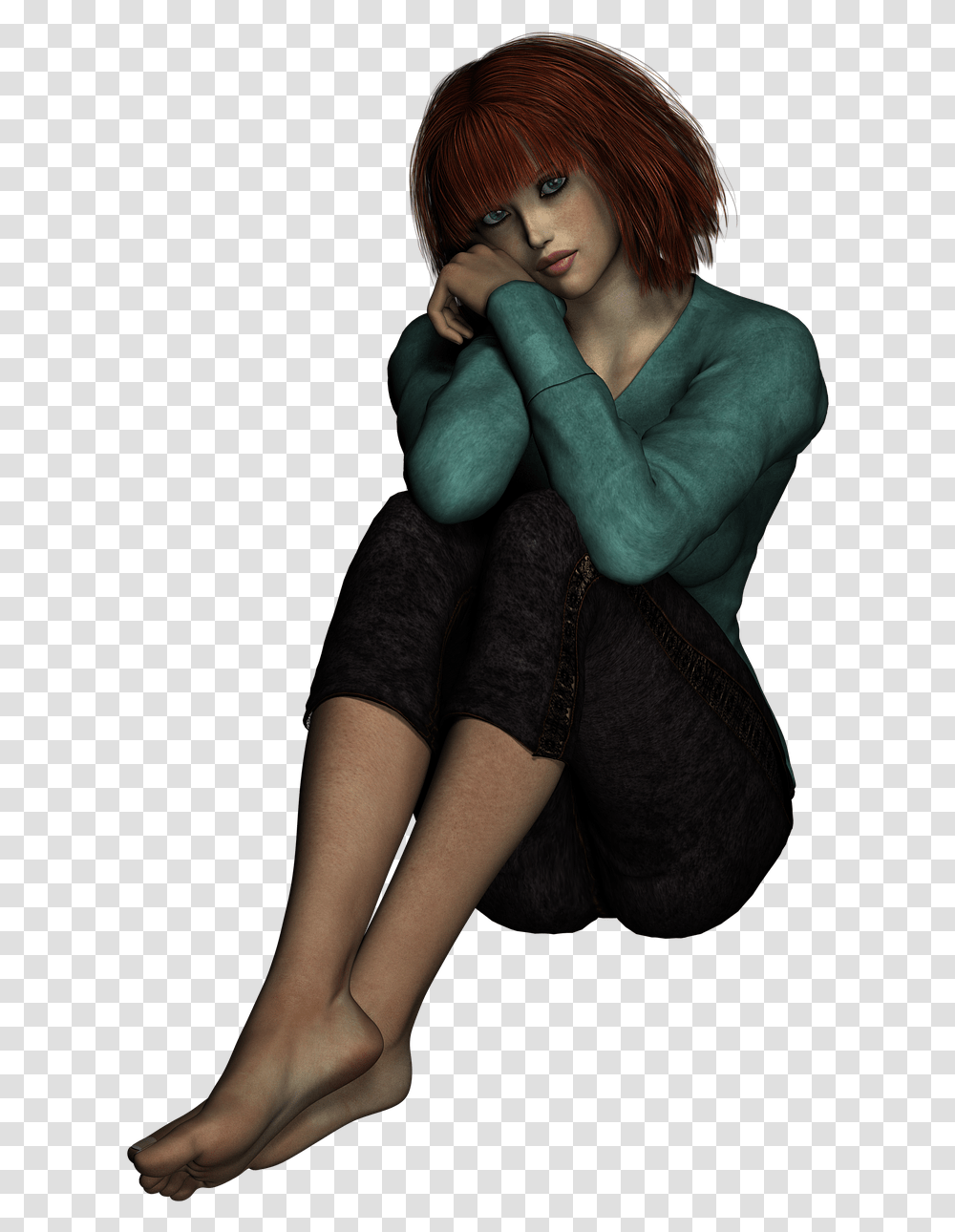 Of Girl Sitting, Sleeve, Long Sleeve, Person Transparent Png