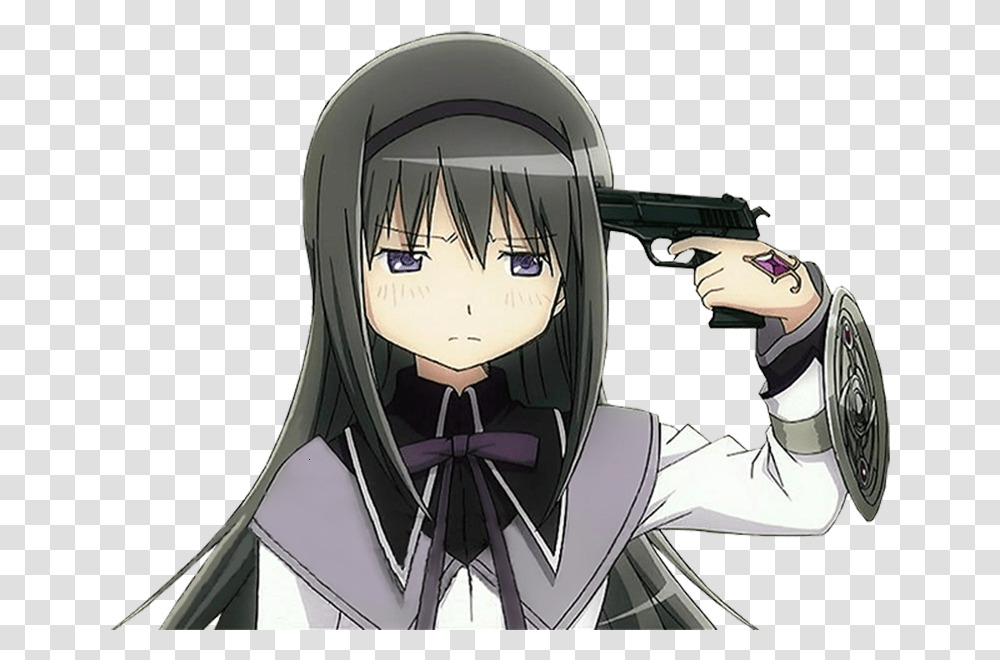 Of Girl With Gun To Head Gun To The Head Anime, Manga, Comics, Book, Clock Tower Transparent Png