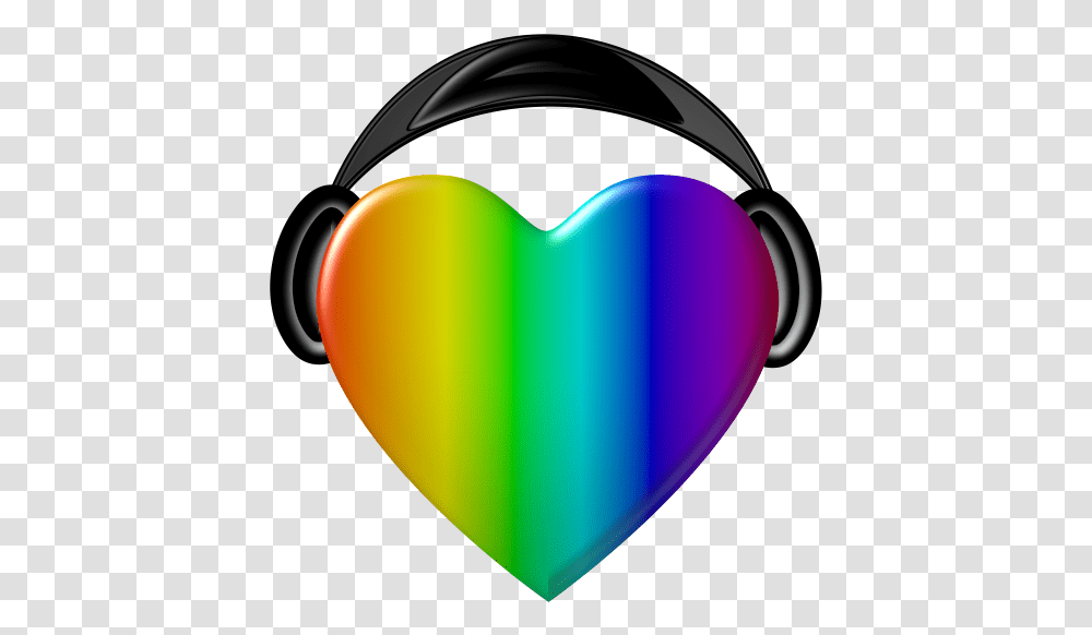 Of Heart With Headphone Highresolution Fone De Ouvido Com, Balloon, Plectrum, Light Transparent Png