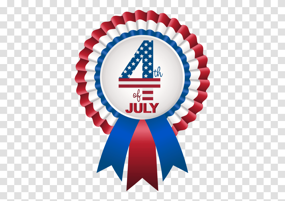 Of July Rosette Image, Logo, Trademark, Balloon Transparent Png