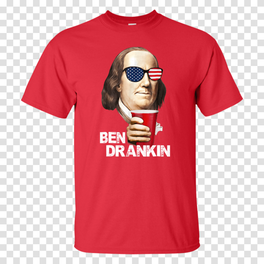 Of July Shirts For Men Ben Drankin Benjamin Franklin Tee, Apparel, Sunglasses, Accessories Transparent Png
