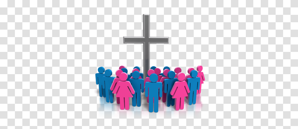 Of People In Church Of People In Church Images, Cross, Crucifix, Crowd Transparent Png