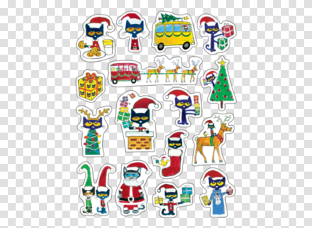 Of Pete The Cat Groovy Shoes Stickers Christmas Stickers, Label, Text, Alphabet, Pattern Transparent Png