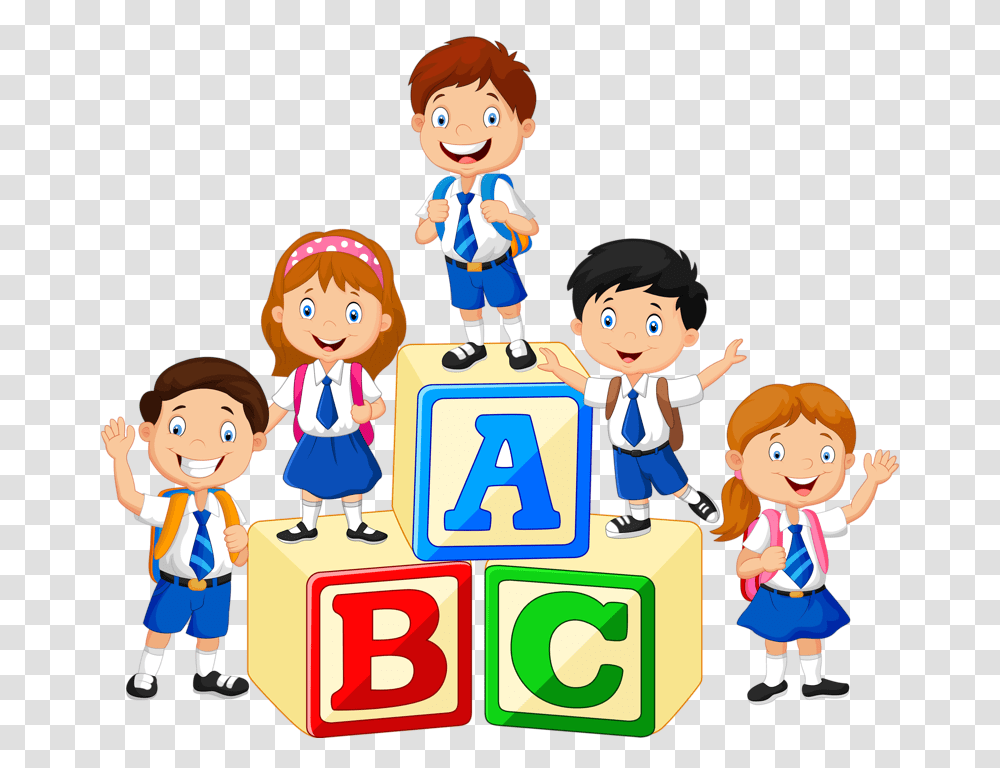 Of Pre School Bunch Kids Child Free Hq Clipart, Person, Human, People, Family Transparent Png