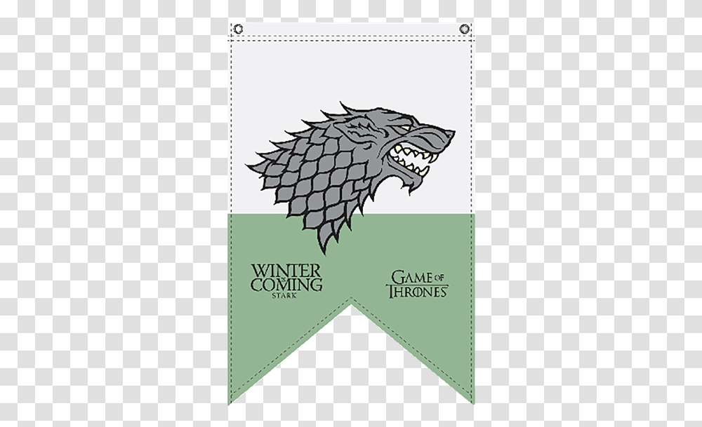 Of Thrones Game Of Thrones House Stark Flag, Dragon Transparent Png