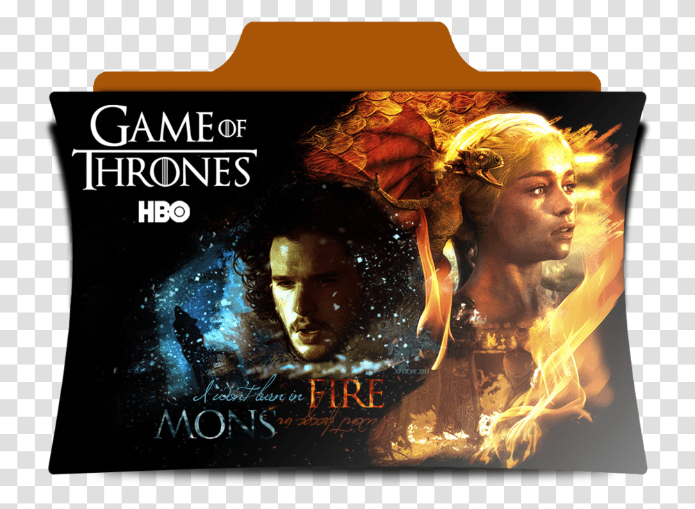 Of Thrones Tv Series Folder Icon Game Of Thrones John And Danny, Poster, Advertisement, Person, Human Transparent Png