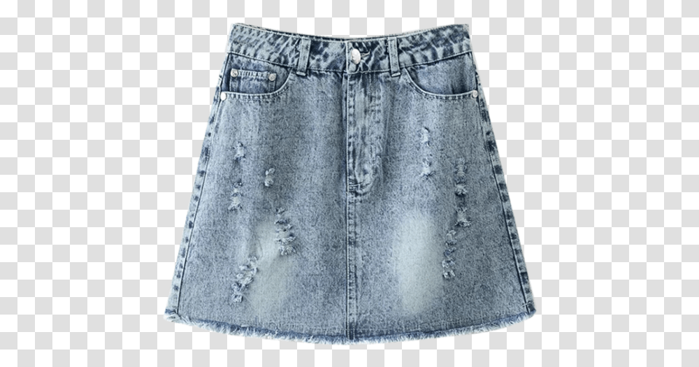 Off 2019 Frayed Distressed Denim Mini Skirt In Skirt, Apparel, Shorts, Female Transparent Png