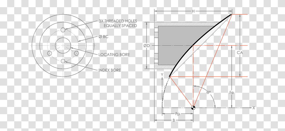 Off Axis Parabolic Reflector Diagram Sm Off Axis Parabolic Mirror, Plot, Utility Pole, Measurements, Plan Transparent Png