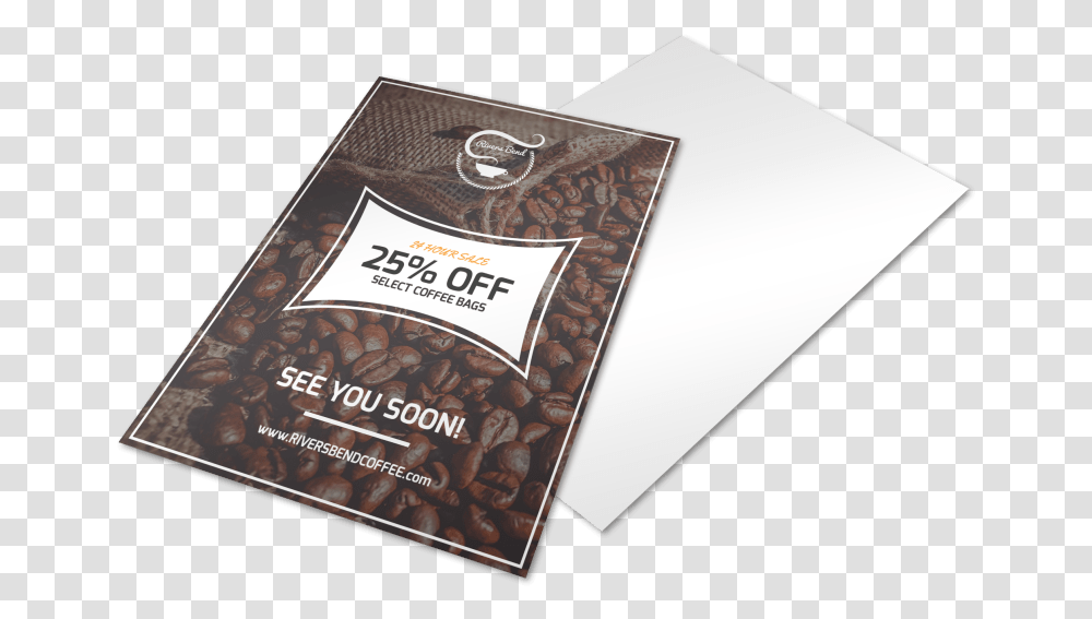 Off Coffee Shop Marketing Flyer Template Preview Envelope, Advertisement, Poster, Paper, Brochure Transparent Png