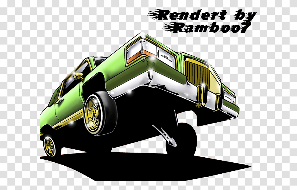 Off Lowrider Car Cartoon, Wheel, Machine, Tire, Transportation Transparent Png