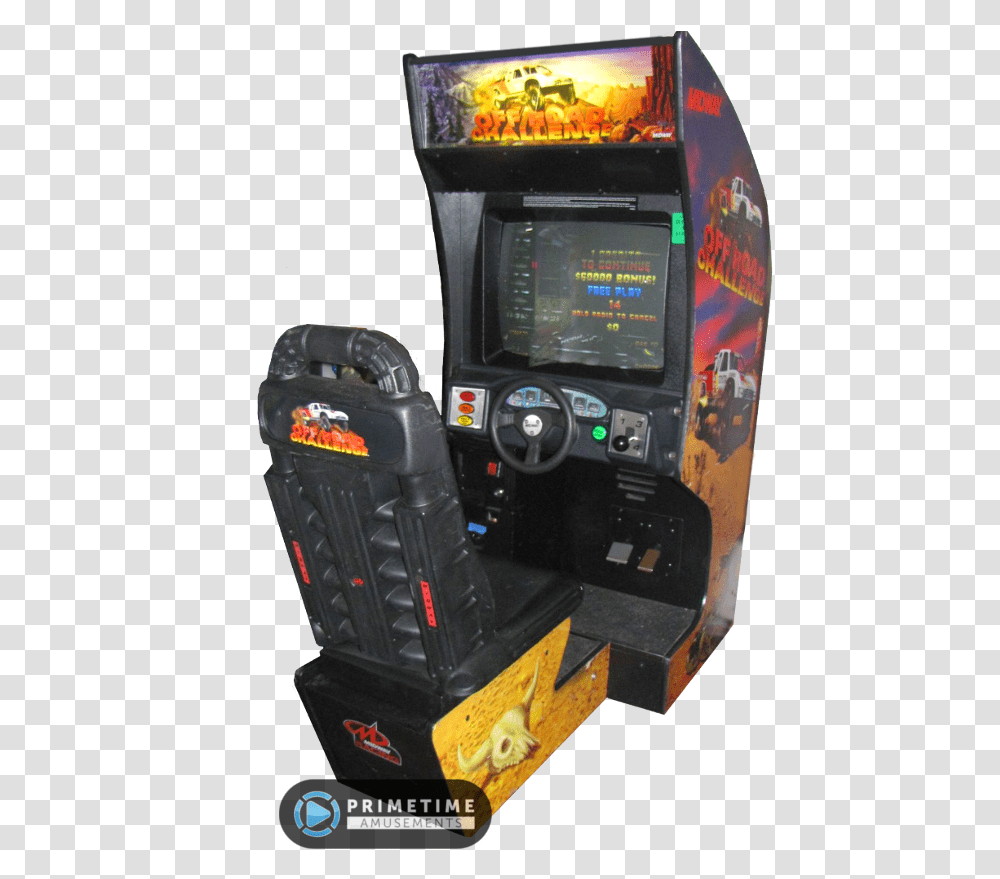 Off Road Challenge Arcade Game By Midway Offroad Challenger Arcade Cabinet, Arcade Game Machine Transparent Png