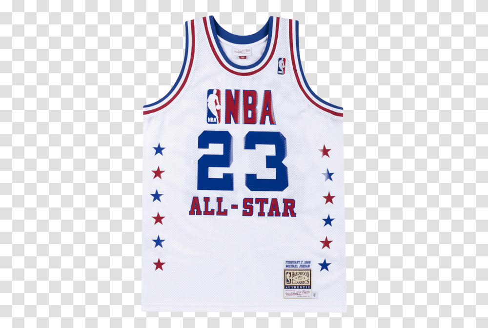 Off The Mitchell & Ness 1988 All Star Jersey Michael, Clothing, Apparel, Shirt, Text Transparent Png