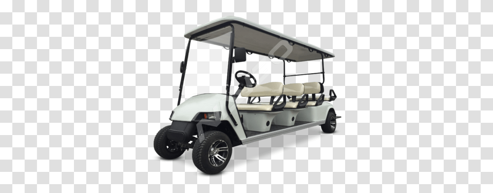 Off White 8 Seater Golf Cart Roots Golf Car 8 Seater, Vehicle, Transportation, Lawn Mower, Tool Transparent Png