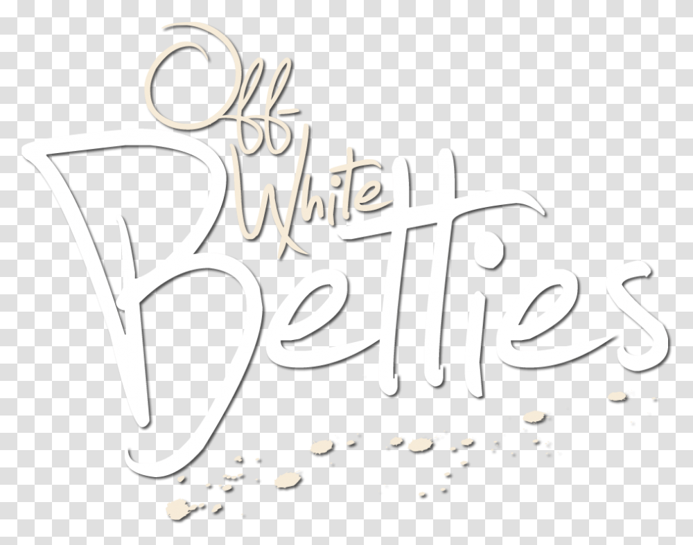Off White Betties Calligraphy, Handwriting, Label, Alphabet Transparent Png