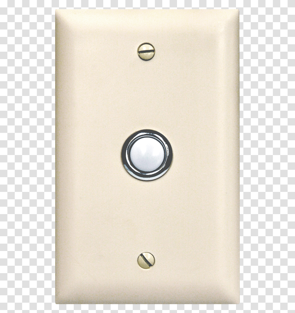 Off White Colored Door Bell Button Panel Doorbell Button Enclosure, Switch, Electrical Device Transparent Png