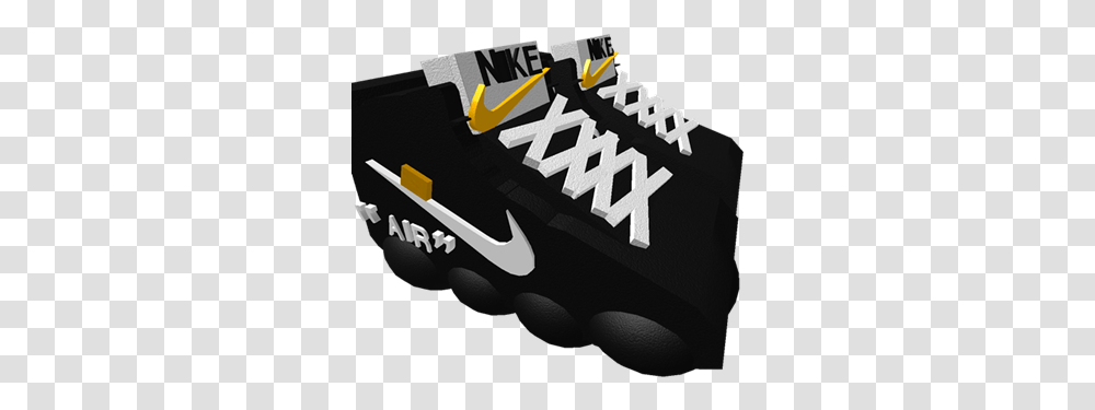 Off White Nike Vapormax Roblox For Basketball, Text, Symbol, Hook, Arrow Transparent Png
