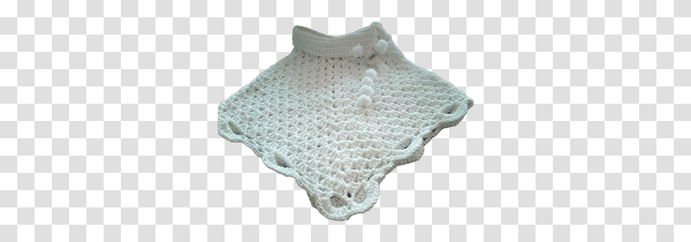 Off White Poncho With Virus Border Crochet, Clothing, Apparel, Cloak, Fashion Transparent Png