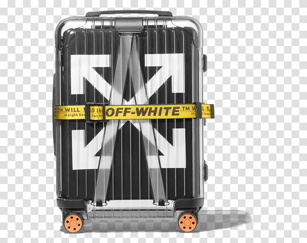 Off White Rimowa Black, Luggage, Suitcase, Truck, Vehicle Transparent Png