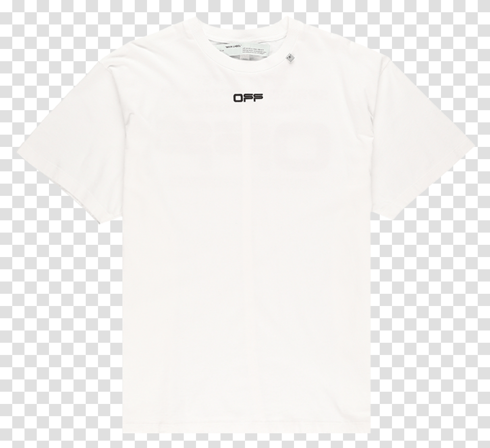 Off White Wavy Line Logo Oversized T Shirt, Apparel, T-Shirt, Undershirt Transparent Png