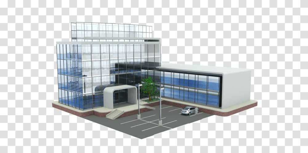 Office Building, Architecture, Convention Center, Car Transparent Png