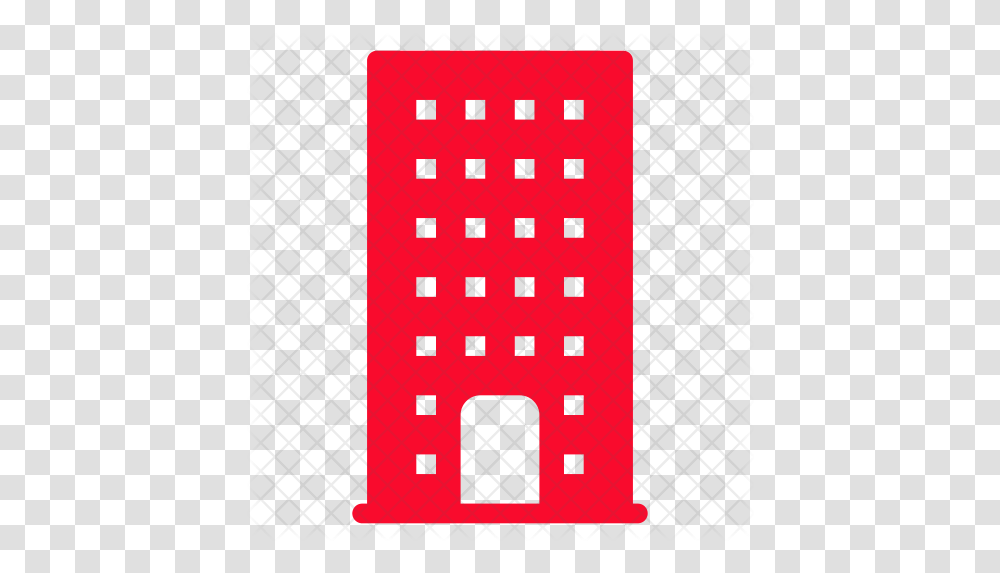Office Building Icon Red Building Icon, Text, Rug, Pattern, Shooting Range Transparent Png