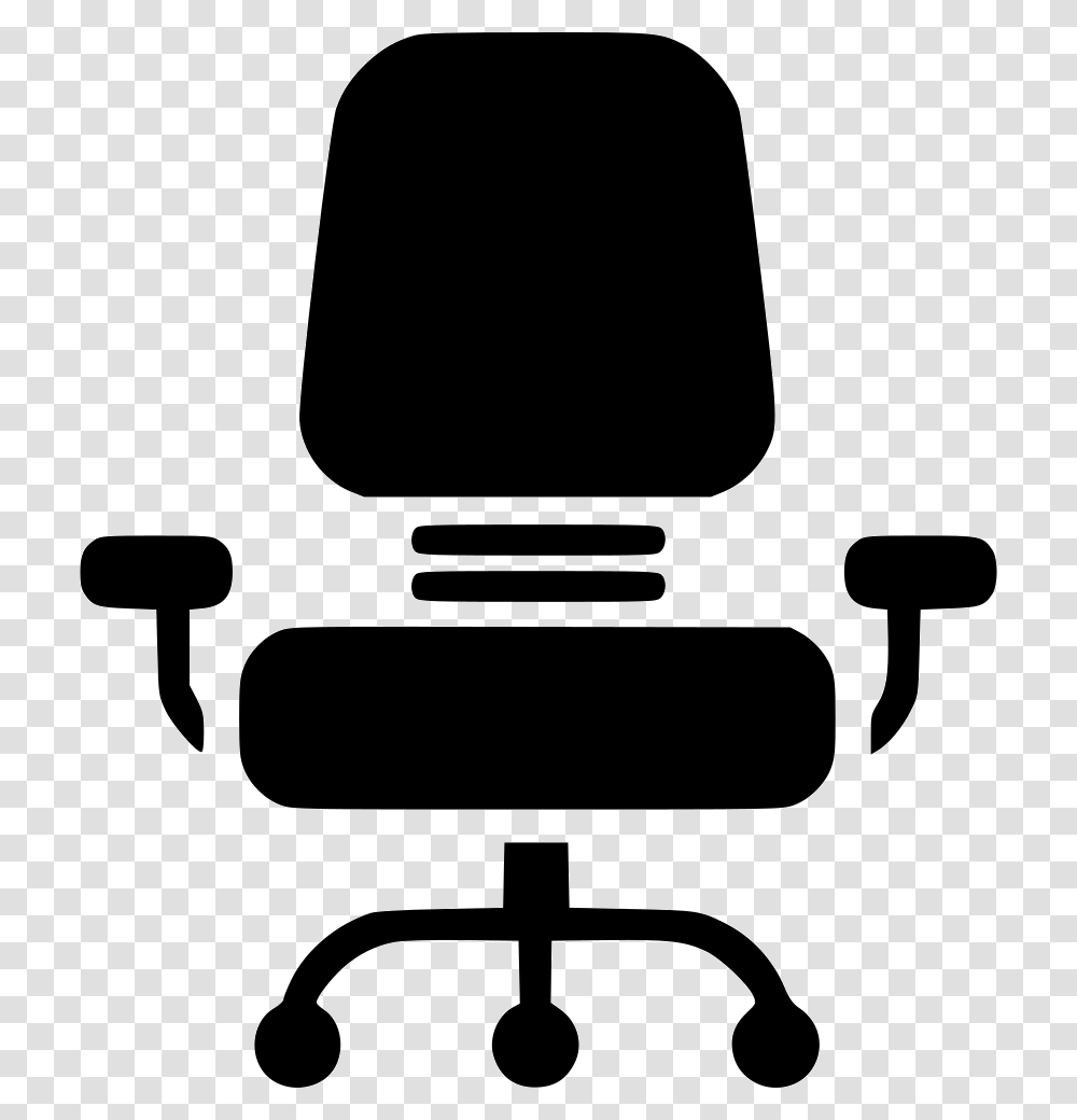 Office Chair, Cushion, Furniture, Headrest, Stencil Transparent Png
