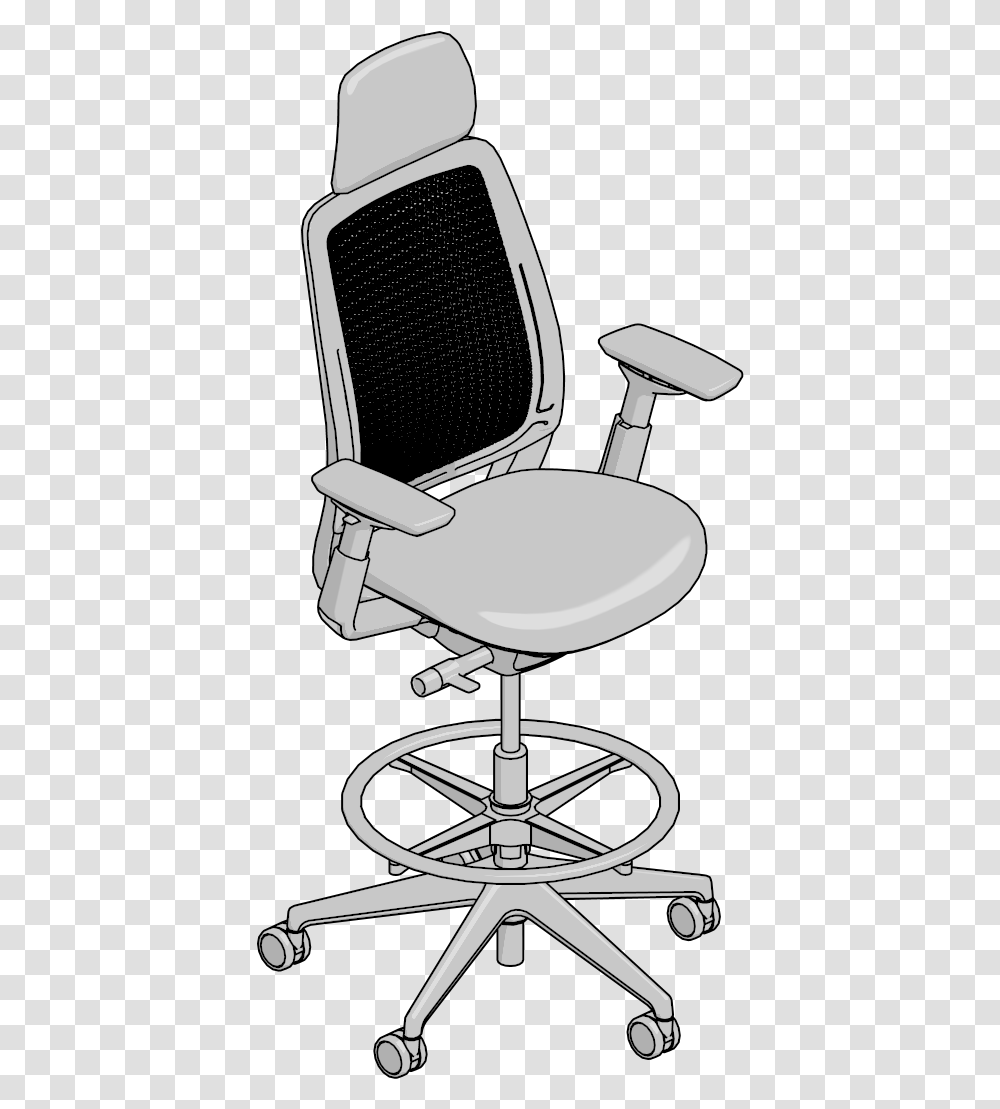 Office Chair, Furniture, Cushion, Headrest Transparent Png