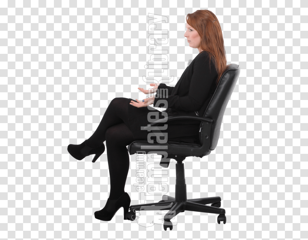 Office Chair, Furniture, Person, Sitting, Interior Design Transparent Png