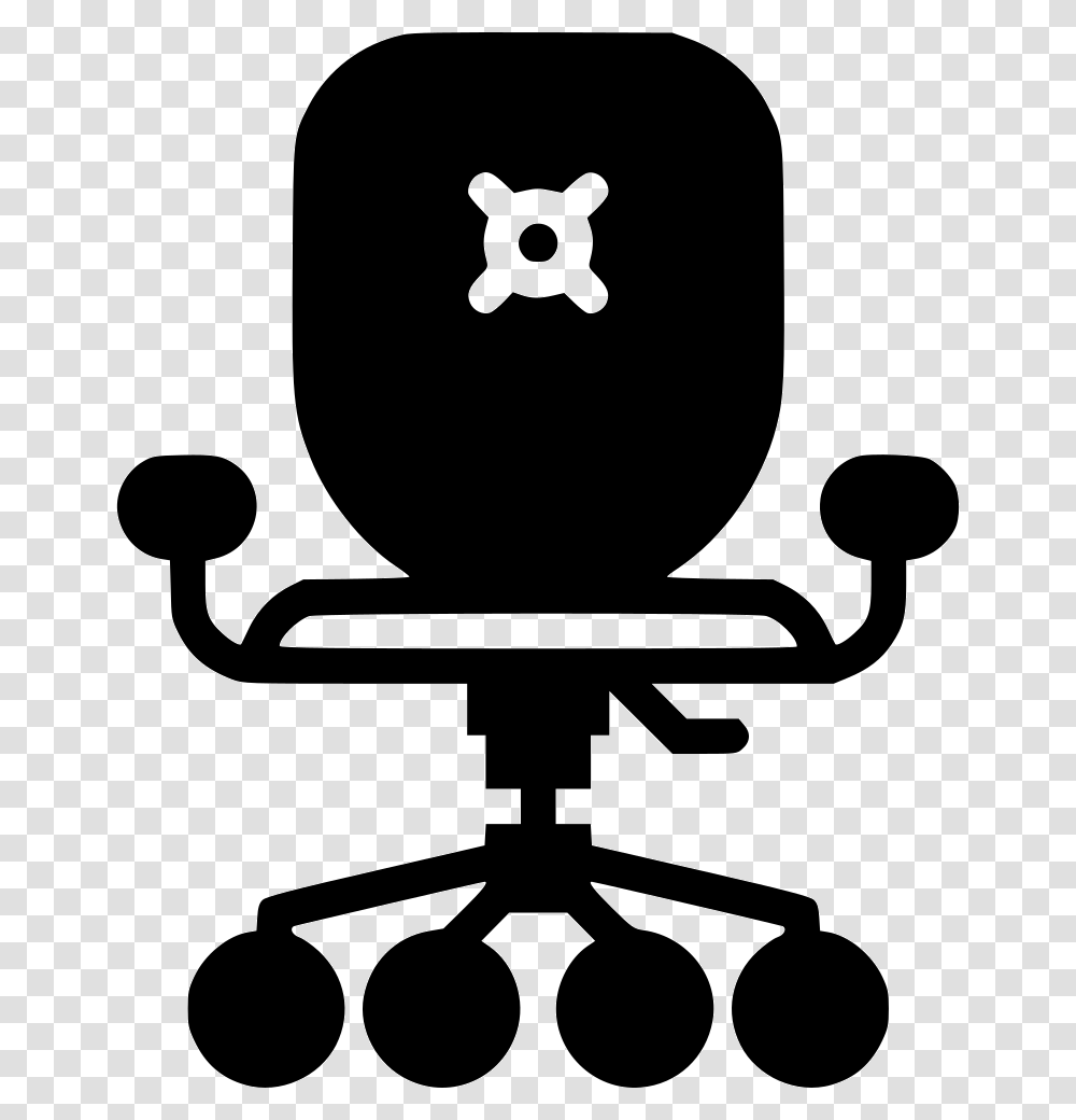 Office Chair, Furniture, Stencil, Silhouette Transparent Png