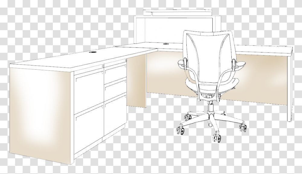 Office Chair, Furniture, Table, Desk, Reception Transparent Png
