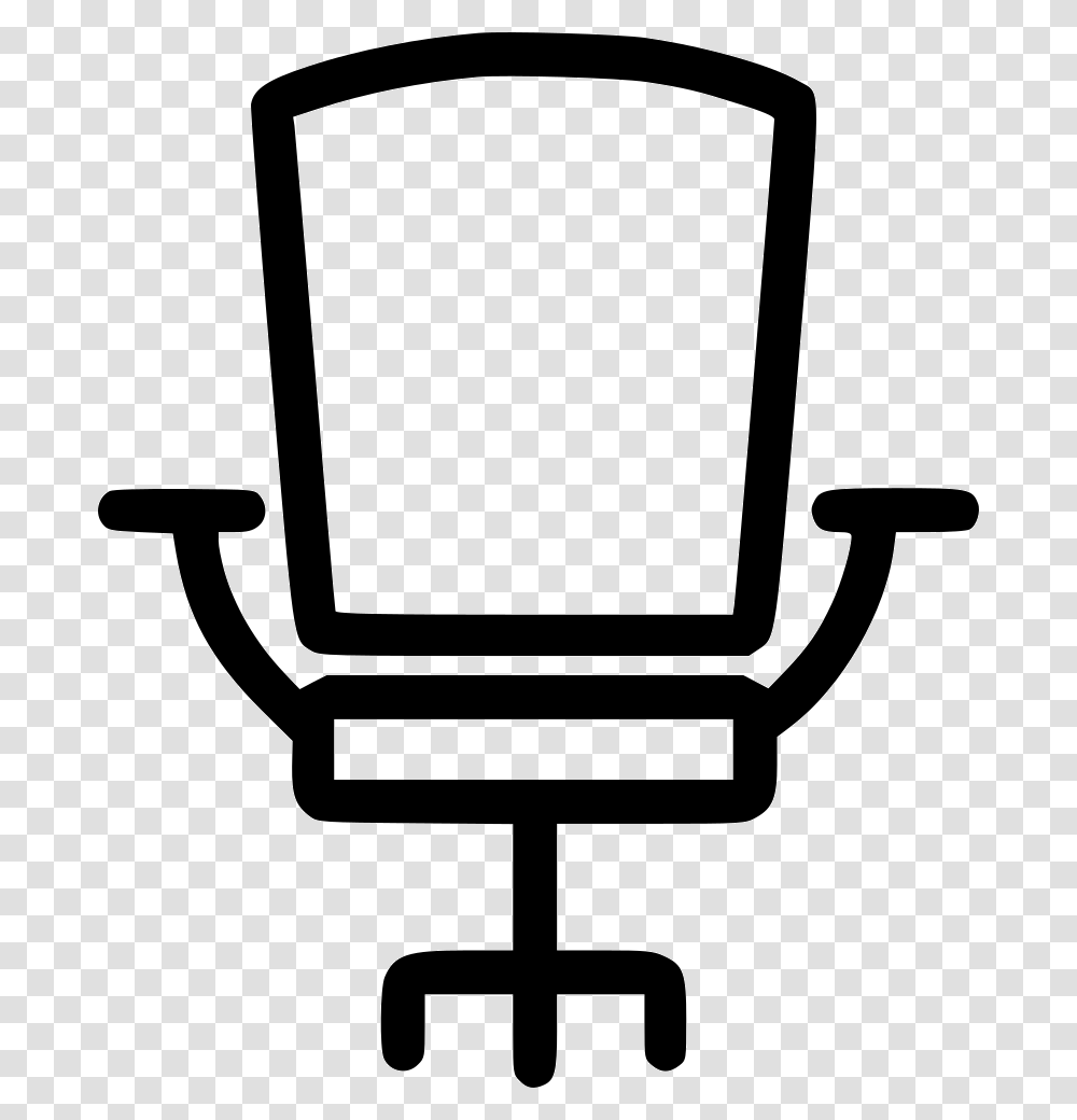 Office Chair Icon Free Download, Furniture, Stencil, Glass, Goblet Transparent Png